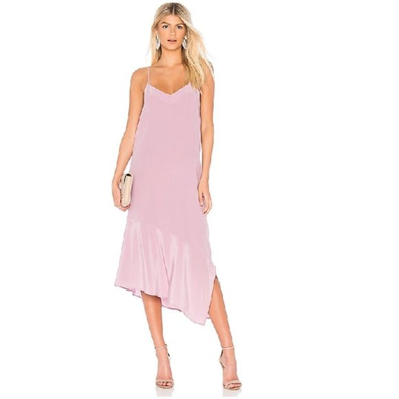 🎁 Equipment Jada Asymmetrical Silk Slip Dress